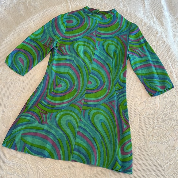 Dresses & Skirts - Vintage Handmade 60s Mod Mini Dress